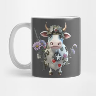 The cow as a soldier is ready Mug